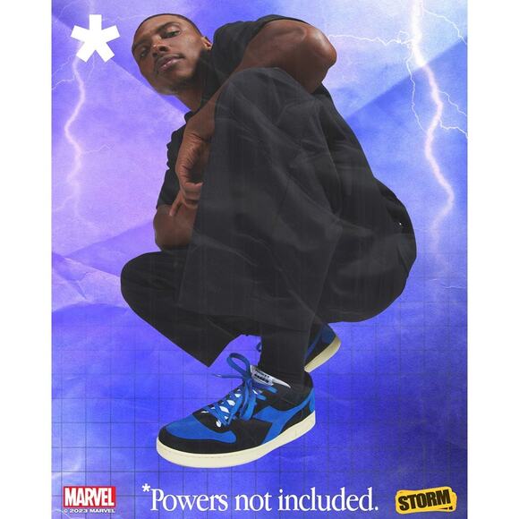 Marvel x Diadora X-Men “Storm” Magic Basket Sneakers US Mens 9 - Gently Worn - Picture 9 of 9